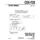 cdx-f20, cdx-t62 (serv.man2) service manual