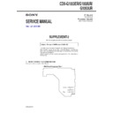Sony CDX-G1003ER, CDX-G1003UR, CDX-G1053UR (serv.man3) Service Manual
