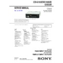 Sony CDX-G1003ER, CDX-G1003UR, CDX-G1053UR Service Manual