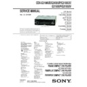 Sony CDX-G3100UE, CDX-G3100UP, CDX-G3100UV, CDX-G3150UP, CDX-G3150UV Service Manual