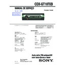 Sony CDX-GT107XB Service Manual