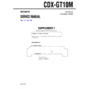 Sony CDX-GT10M (serv.man2) Service Manual