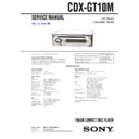 Sony CDX-GT10M Service Manual