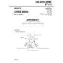 Sony CDX-GT111, CDX-GT161, CDX-GT161S (serv.man2) Service Manual