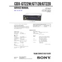 Sony CDX-GT120, CDX-GT220, CDX-GT22W Service Manual