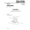 Sony CDX-GT20 (serv.man2) Service Manual