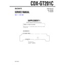Sony CDX-GT201C (serv.man2) Service Manual