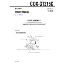 Sony CDX-GT215C (serv.man2) Service Manual