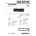 Sony CDX-GT215C Service Manual