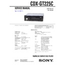 Sony CDX-GT225C Service Manual