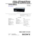 Sony CDX-GT230, CDX-GT232, CXS-GT2313 Service Manual