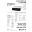 Sony CDX-GT270MP, CDX-GT274MP, CDX-GT277ME, CDX-GT320MP Service Manual