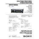 Sony CDX-GT300, CDX-GT300EE, CDX-GT300S, CDX-GT30W, CDX-GT350, CDX-GT350S, CXS-G3569FS Service Manual