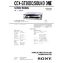 Sony CDX-GT30DC Service Manual