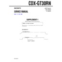 Sony CDX-GT30RN (serv.man2) Service Manual