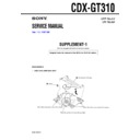 Sony CDX-GT310 (serv.man2) Service Manual