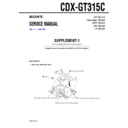 Sony CDX-GT315C (serv.man2) Service Manual