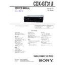 Sony CDX-GT31U Service Manual