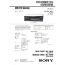 Sony CDX-GT320, CDX-GT32W, CDX-GT370, CDX-GT370S Service Manual