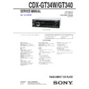 Sony CDX-GT340, CDX-GT34W Service Manual