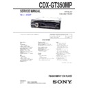 Sony CDX-GT350MP Service Manual