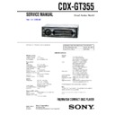 Sony CDX-GT355 Service Manual