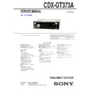 Sony CDX-GT373A Service Manual