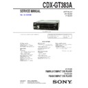 Sony CDX-GT383A Service Manual