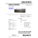 Sony CDX-GT407X Service Manual