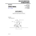 Sony CDX-GT410U, CDX-GT41UW, CDX-GT460U, CDX-GT460US (serv.man2) Service Manual