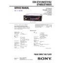 Sony CDX-GT410U, CDX-GT41UW, CDX-GT460U, CDX-GT460US Service Manual