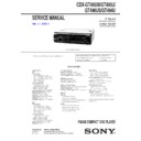 Sony CDX-GT490U, CDX-GT490US, CDX-GT494U, CDX-GT49UM Service Manual