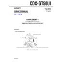 Sony CDX-GT50UI (serv.man2) Service Manual
