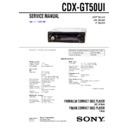 Sony CDX-GT50UI Service Manual