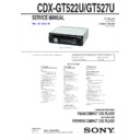 Sony CDX-GT522U, CDX-GT527U Service Manual