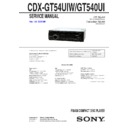 Sony CDX-GT540UI, CDX-GT54UIW Service Manual