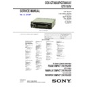 Sony CDX-GT565UV, CDX-GT615UV Service Manual