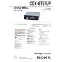 Sony CDX-GT57UP Service Manual