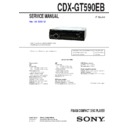 Sony CDX-GT590EB, CXS-5969F, CXS-59FQ Service Manual