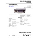 Sony CDX-GT610U, CDX-GT616U, CDX-GT617UE Service Manual