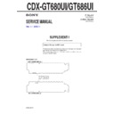 Sony CDX-GT680UI, CDX-GT686UI (serv.man2) Service Manual