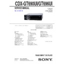 Sony CDX-GT690UI, CDX-GT696UI Service Manual