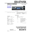 Sony CDX-GT707DX Service Manual