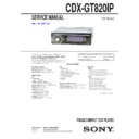 Sony CDX-GT820IP Service Manual