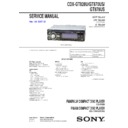 Sony CDX-GT828U, CDX-GT870US, CDX-GT878US Service Manual