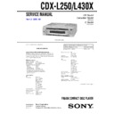 Sony CDX-L250, CDX-L430X Service Manual