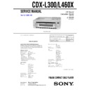 cdx-l300, cdx-l460x service manual