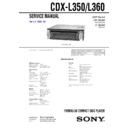cdx-l350, cdx-l360 service manual