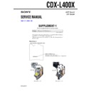 Sony CDX-L400X (serv.man2) Service Manual