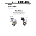 Sony CDX-L490B, CDX-L490X (serv.man2) Service Manual